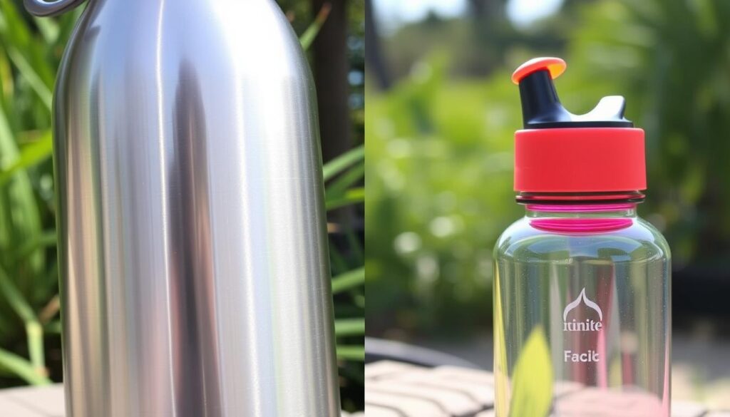 stainless steel vs plastic water bottles