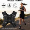 APEXUP Weighted Vest Men 5lbs/10lbs/15lbs/20lbs/25lbs/30lbs Weights with Reflective Stripe, Weighted vest for Women Workout Equipment for Strength Training Running