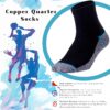 Kodal Copper Infused Quarter Socks Improve Foot Health Odor Control with Moisture Wicking Durable Comfortable Fit (4/5 Pairs)