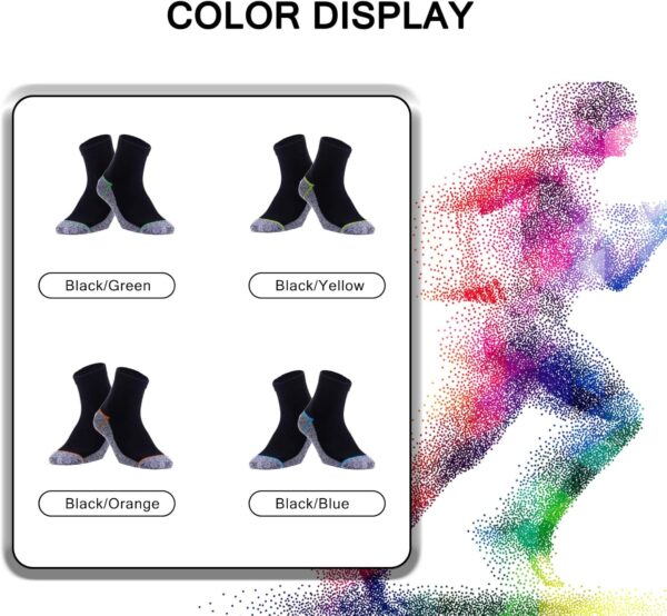 Kodal Copper Infused Quarter Socks Improve Foot Health Odor Control with Moisture Wicking Durable Comfortable Fit (4/5 Pairs)