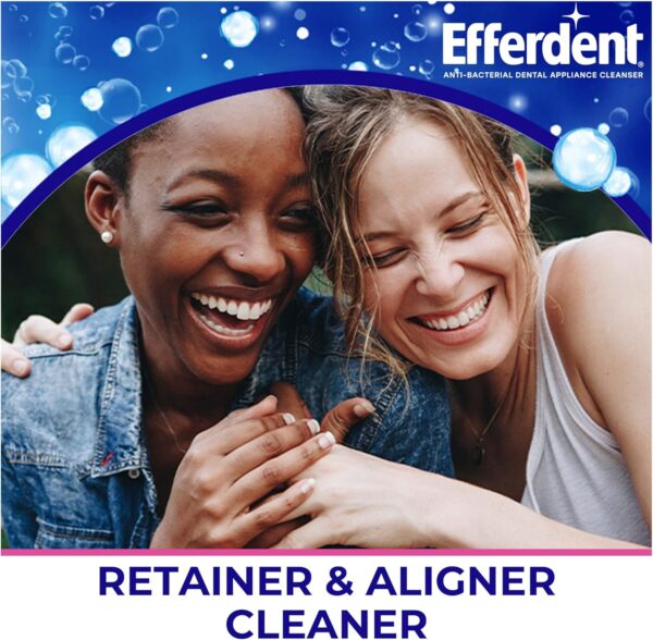 Efferdent Retainer Cleaning Tablets, Denture Cleaning Tablets for Dental Appliances, Minty Fresh & Clean, 44 Count