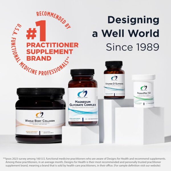 Designs for Health DFH Complete Multi with Copper + Iron - Comprehensive Multi Vitamin + Mineral Supplement with Folate, 1000 IU Vitamin D, Immune Support Vitamins - Multivitamin (120 Capsules)