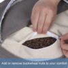 Zafu Buckwheat Meditation Cushion,D=13"/16" H=5.5",Round Zabuton Meditation Pillow,Yoga Bolster Kneeling Pillow Premium Yoga Pillow for Sitting on Floor Zippered Cotton Cover