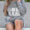 Hongqizo Womens Be Kind Hooded Sweatshirt Long Sleeve Pocket Sweatshirt Hoodies