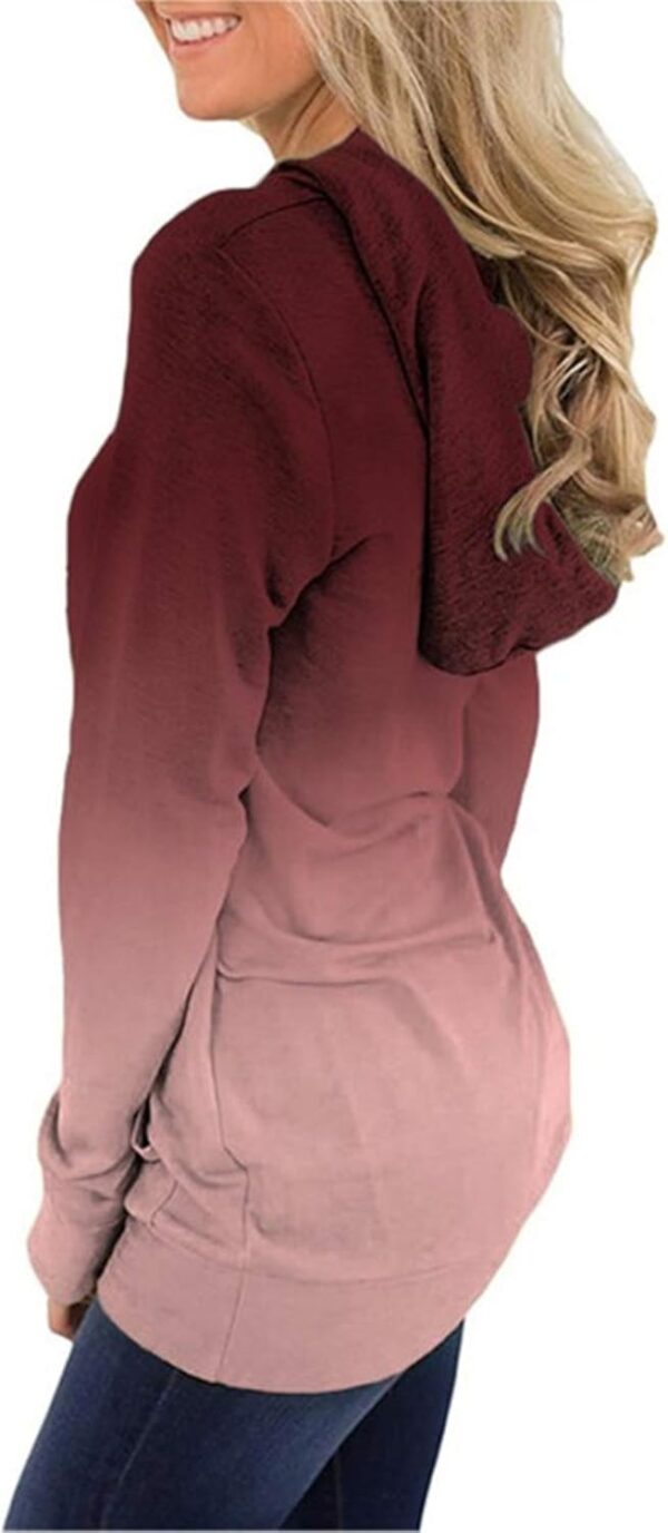 MODARANI Womens Pullover Hoodie Sweatshirts Casual Tunic Tops Kangaroo Pocket Shirts Tie Dye&Floral Print