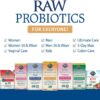 Raw Probiotics - 100 Billion CFU, Shelf Stable, 30 Capsules - For Men and Women, Digestive Enzymes, Clinically Studied Strains - by Garden of Life