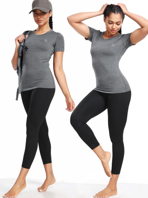 NELEUS Women's 3 Pack Compression Workout Athletic Shirt