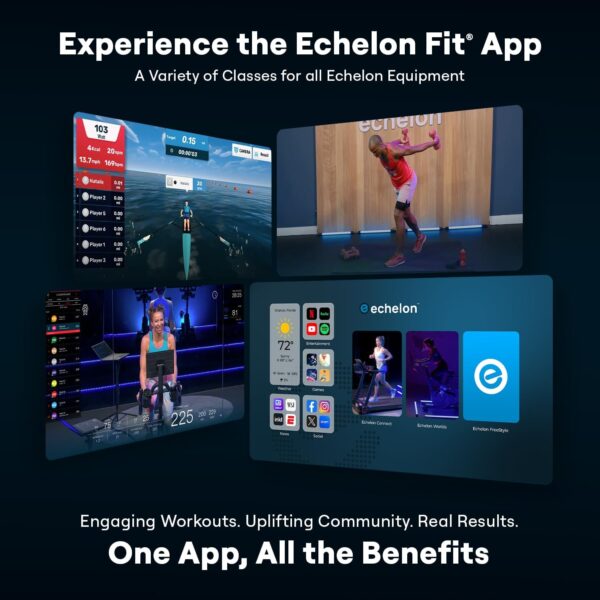 Echelon Smart Connect Fitness Bike + 30-Day Free Membership, Cushioned Seat, Bluetooth, Solid Design, Cycling, Instructors, Classes, 32 Levels