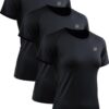 NELEUS Women's 3 Pack Compression Workout Athletic Shirt