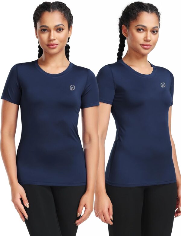 NELEUS Women's 3 Pack Compression Workout Athletic Shirt