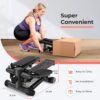 1739612676_715p64JF9KL._AC_SL1500_.jpg Steppers for Exercise at Home, Mini Stair Stepper with Resistance Bands Workout Equipment Up to 300LBS Loading Capacity, Hydraulic Fitness Stepper with LCD Monitor