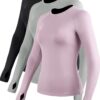 CADMUS Quick-Drying Running Long Sleeve Shirt for Women Workout Shirts