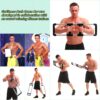 Push Down Bar Machine - Chest Expander at Home Workout Equipment, Arm Exerciser - Portable Spring Resistance Exercise Gym Kit for Home, Travel or Outdoors
