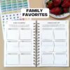 Life & Apples Meal Planner with Grocery List - Weekly Menu Plan and Prep, Healthy Diet and Weight Loss Tracking, 1 Year Undated Meal Planning Notebook, 5 X 8 Inch Spiral Notebook, Rose Gold