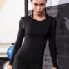 Women's 3 Pack Dry Fit Athletic Compression Base Layer Long Sleeve