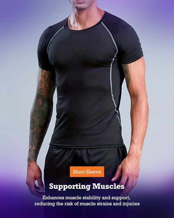 BOOMCOOL 5PCS Gym Clothes for Men Workout Sets