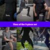 BOOMCOOL 5PCS Gym Clothes for Men Workout Sets