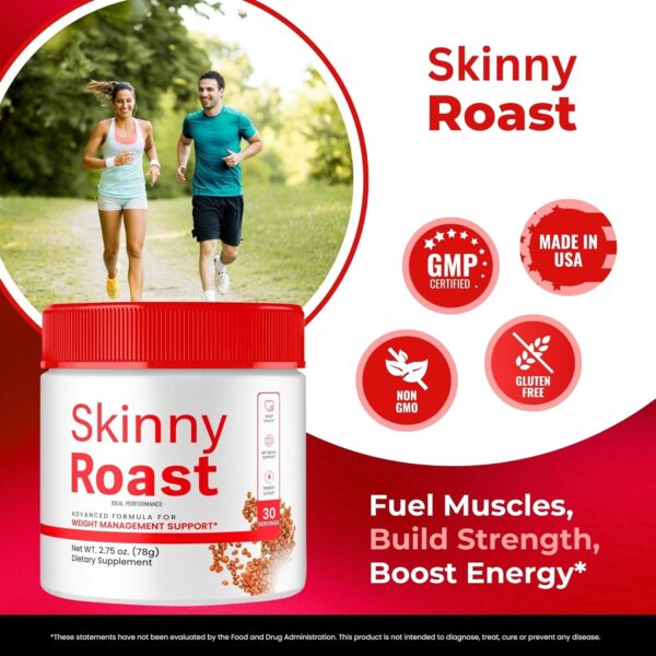 Skinny Roast Powder, Skinny Roast Coffee Advanced Formula Supplement, SkinnyRoast Supplement to Support Healthy Lifestyle, Official SkinnyRoast Overall Health and Fitness Reviews (2 Pack)