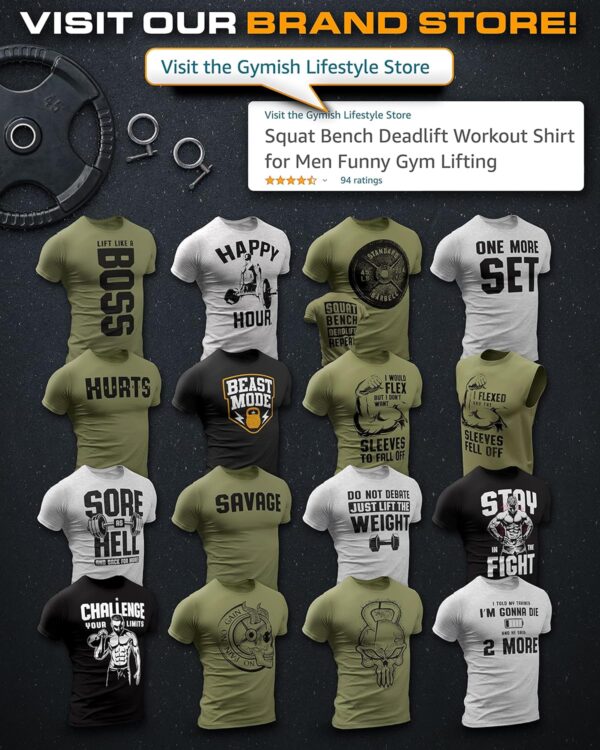 Gym Junkie Funny Saying T-Shirt for Men Fitness Inspiring Workout Shirts for Him