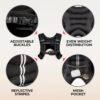 Weighted Vest - Weight Vest for Running, Strength Training & Muscle Building, Features Reflective Stripe for Safe Outdoor Workouts (Available in 6lbs to 30lbs)