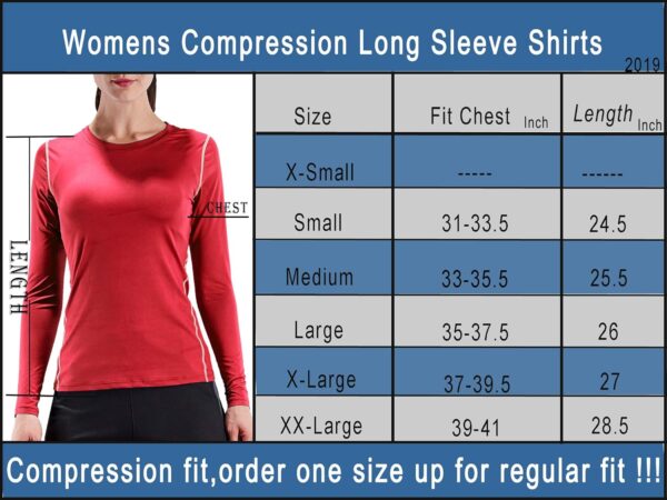 CADMUS 1 or 3 Pack Workout Long Sleeve Shirts for Women Dry Fit Compression Running Top