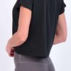 Real Essentials 5 Pack: Women's Dry Fit Crop Top - Short Sleeve Crew Neck Stretch Athletic Tee (Available in Plus Size)