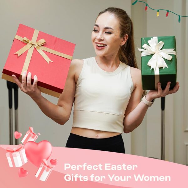 COOLMATE Pilates Socks with Grips for Women, Yoga Socks, Crew Non Slip Socks Women for Workout, Barre, Pilates Gifts(4 Pairs)