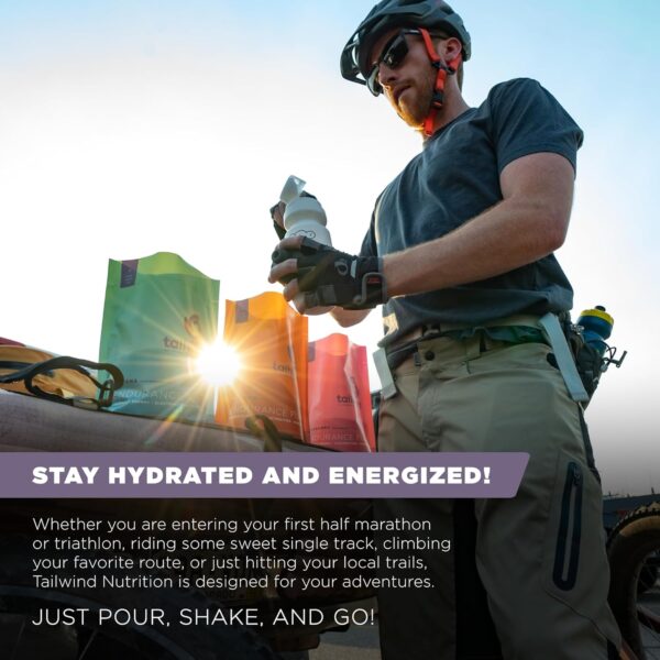 Tailwind Nutrition Endurance Fuel, Electrolyte & Hydration Sports Drink Mix Powder, Gluten-Free, Vegan, Berry, 30 Servings