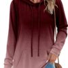 MODARANI Womens Pullover Hoodie Sweatshirts Casual Tunic Tops Kangaroo Pocket Shirts Tie Dye&Floral Print