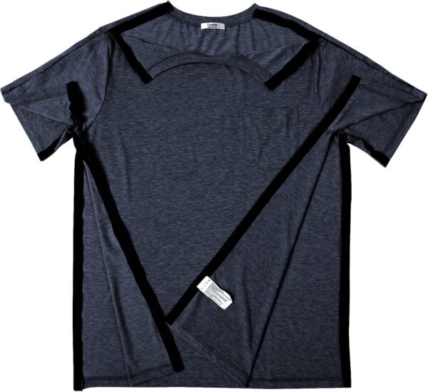 1740104444_71zDrCp2UcL._AC_SL1500_.jpg Deyeek Men's Post Shoulder Surgery Shirts Recovery Tear Away Short Sleeve Full Open Side Snap Adaptive Chemo Clothing