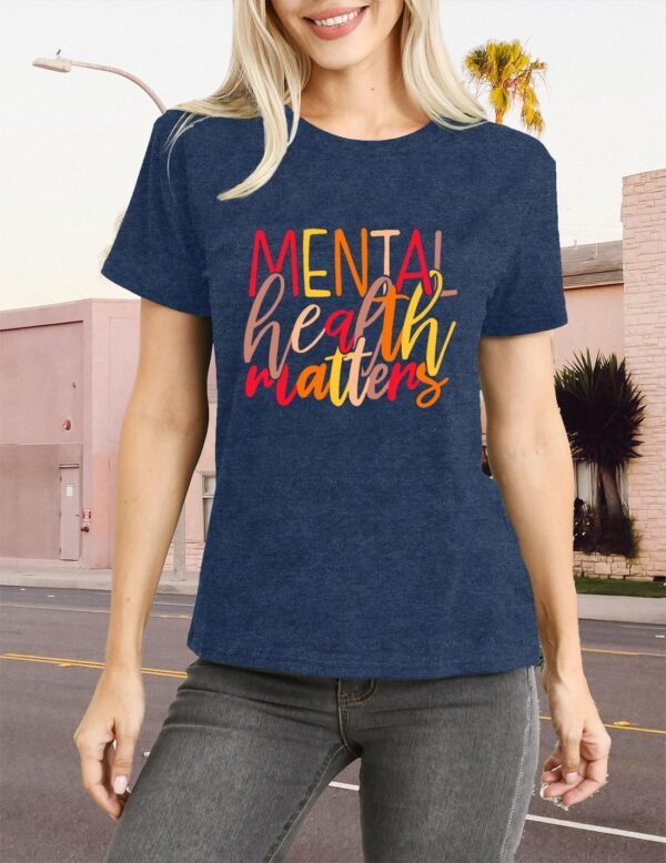 Mental Health Awareness Shirt Women Be Kind Tshirt Kindness Inspirational Tee Tops