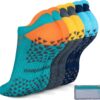 Hylaea Unisex Non Slip Socks with Grip for Yoga, Hospital, Pilates, Barre | Ankle, Cushioned