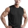 DRSKIN Men's 4, 3, 1 Pack Tank Tops Sleeveless Shirts Workout Athletic Muscle Mesh Dry Fit Gym Training Active Athletic