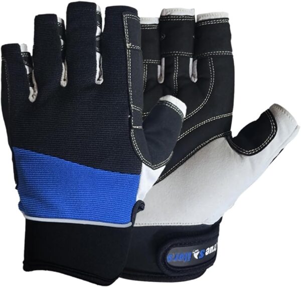 MRX Sailing Gloves Fishing Kayak Gloves for Men & Women Rowing Water Ski Canoe Paddle Gloves Sailing Gear Women Paddling Gloves | Sailing Gloves for Men & Women | Short Finger Sailing Kayaking Gloves