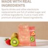 Cure Hydration | Plant-Based Electrolyte Drink Mix | No Added Sugar | FSA & HSA | Dehydration Relief Powder Made with Coconut Water | Non-GMO | Vegan | Box of 8 Packets - Blood Orange