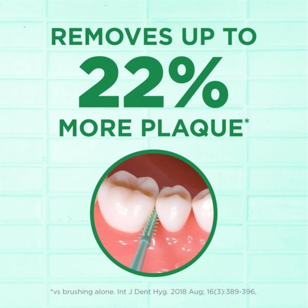 GUM Soft-Picks Comfort Flex, Easy to Use Dental Picks for Teeth Cleaning and Gum Health, Disposable Interdental Brushes with Convenient Carry Case, Dentist Recommended Dental Picks, Mint, 80ct (4pk)