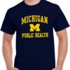 Michigan Wolverines Arch Logo Departments, College T Shirt, Team Color