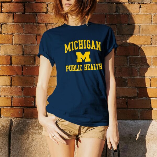 Michigan Wolverines Arch Logo Departments, College T Shirt, Team Color