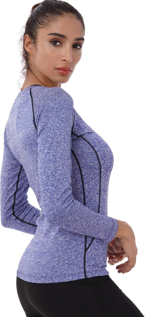 NELEUS Women's 3 Pack Compression Shirts Long Sleeve Yoga Athletic Running T Shirt