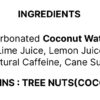 Flova Lemon Lime Energy Drink, All Natural, Electrolytes and Minerals from Coconut Water, 4 Simple Easy to Pronounce Ingredients, 99% Juice, Pack of 12 Cans