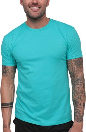 1740402205_61O72fMO0tL._AC_SL1250_.jpg INTO THE AM Mens T Shirt Packs - Short Sleeve Crew Neck Soft Fitted Tees S - 4XL Fresh Classic Tshirts