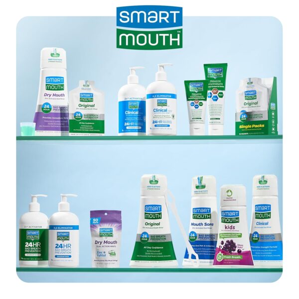 SmartMouth Premium Zinc Ion Toothpaste - Whitening - with Fluoride - Refreshing, Anti-Cavity Toothpaste for Adults - Strengthens Enamel - Mild Mint Flavor, 6 oz (2 Pack)