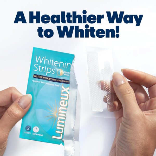 Lumineux Teeth Whitening Strips 21 Treatments – Peroxide Free - Enamel Safe for Whiter Teeth - Whitening Without The Sensitivity - Dentist Formulated - Sensitivity Free