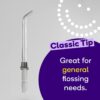 BURST Electric Water Flosser Replacement Tips (Combo/3 Pack) | for Fresh Breath & Healthy Gums | Plaque Removal Between Teeth, Braces & Dental Work
