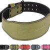 7mm Leather Weight Lifting Belt (IPF, USAPL, USPA, IPL USAW & IWF Approved) - 4" to 2” Tapered Premium Weightlifting Belt for Olympic Lifting, Powerlifting, Cross training, Gym, Workout & Weight Training - Weightlifting Belts for Men and Women