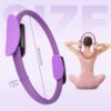 Pilates Ring Fitness Trainer, 2025 Upgrade Magic Circle Pilates Ring, Pilates Circle Yoga Rings Circle Pilates Exercise Equipment with Dual Padded Handles for Beginners Men Women