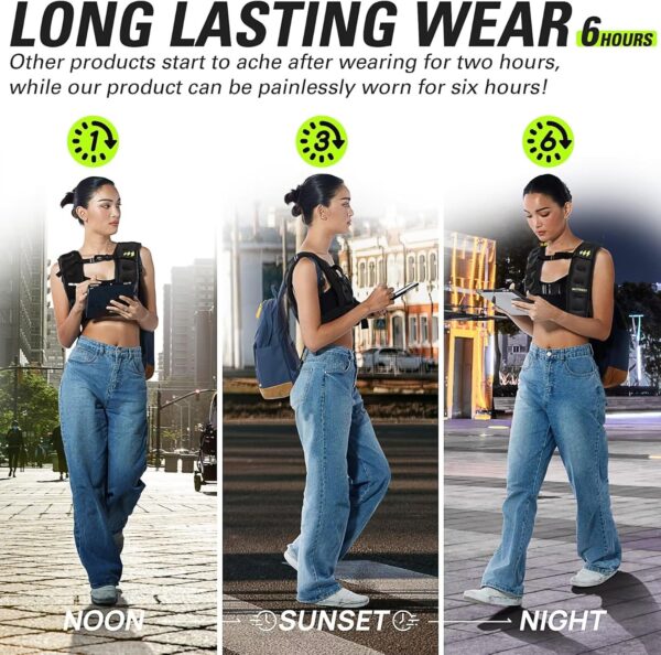 Weighted Vest for Men Women 10lb | 15lb | 20lb Weight Vest Version 2.0 with Ironsand for Walking Strength Training Running Workout