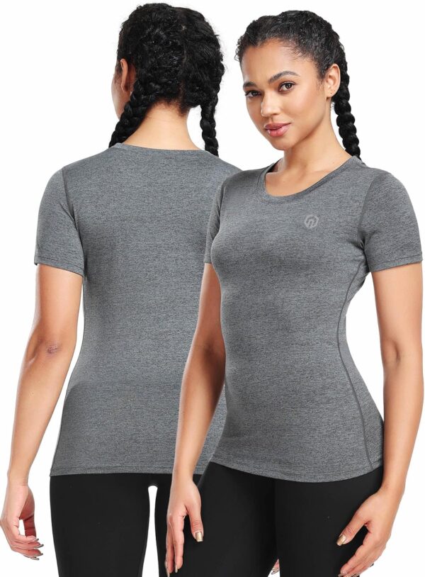 NELEUS Women's 3 Pack Compression Workout Athletic Shirt
