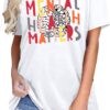 MAIHUN Mental Health Matters Shirt Womens Therapist Psychologist Tshirt Human Brain Illness Awareness Short Sleeve