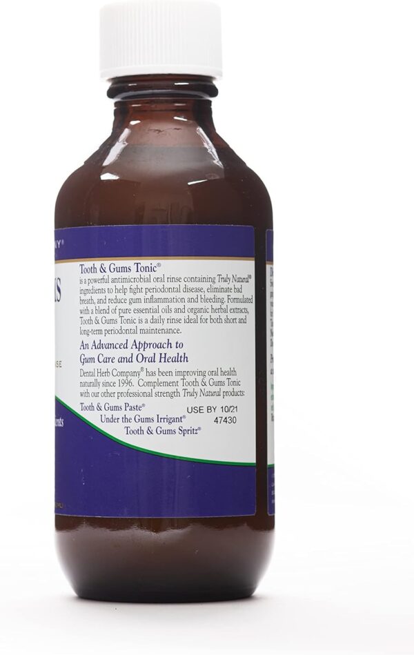 1740528071_71ytptIh4nL._AC_SL1500_.jpg Dental Herb Company - Tooth & Gums Tonic (18 oz.) Mouthwash and Essentials Paste (Kit) - Truly Natural - Alchohol and Fluoride Free. Controls Bleeding and inflamed Gums and relieves Dry Mouth.